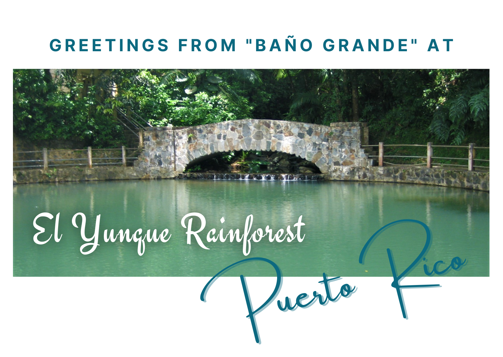 Baño Grande Mail Postcard Front