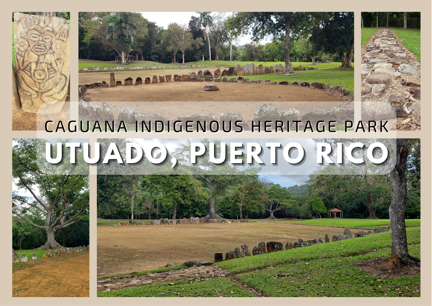 Caguana Indigenous Park Mail Postcard Front