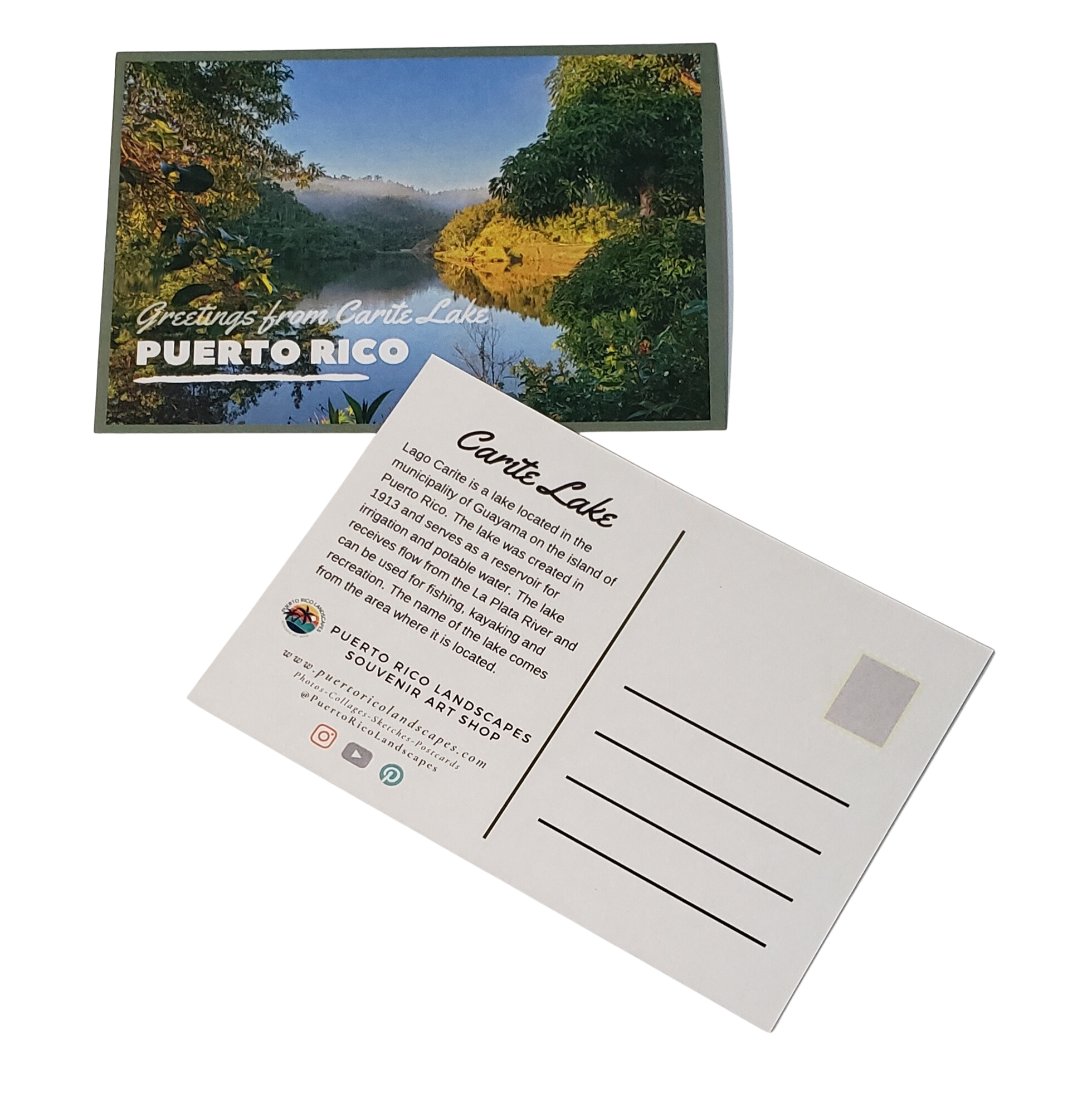 Carite Lake Mail Postcard