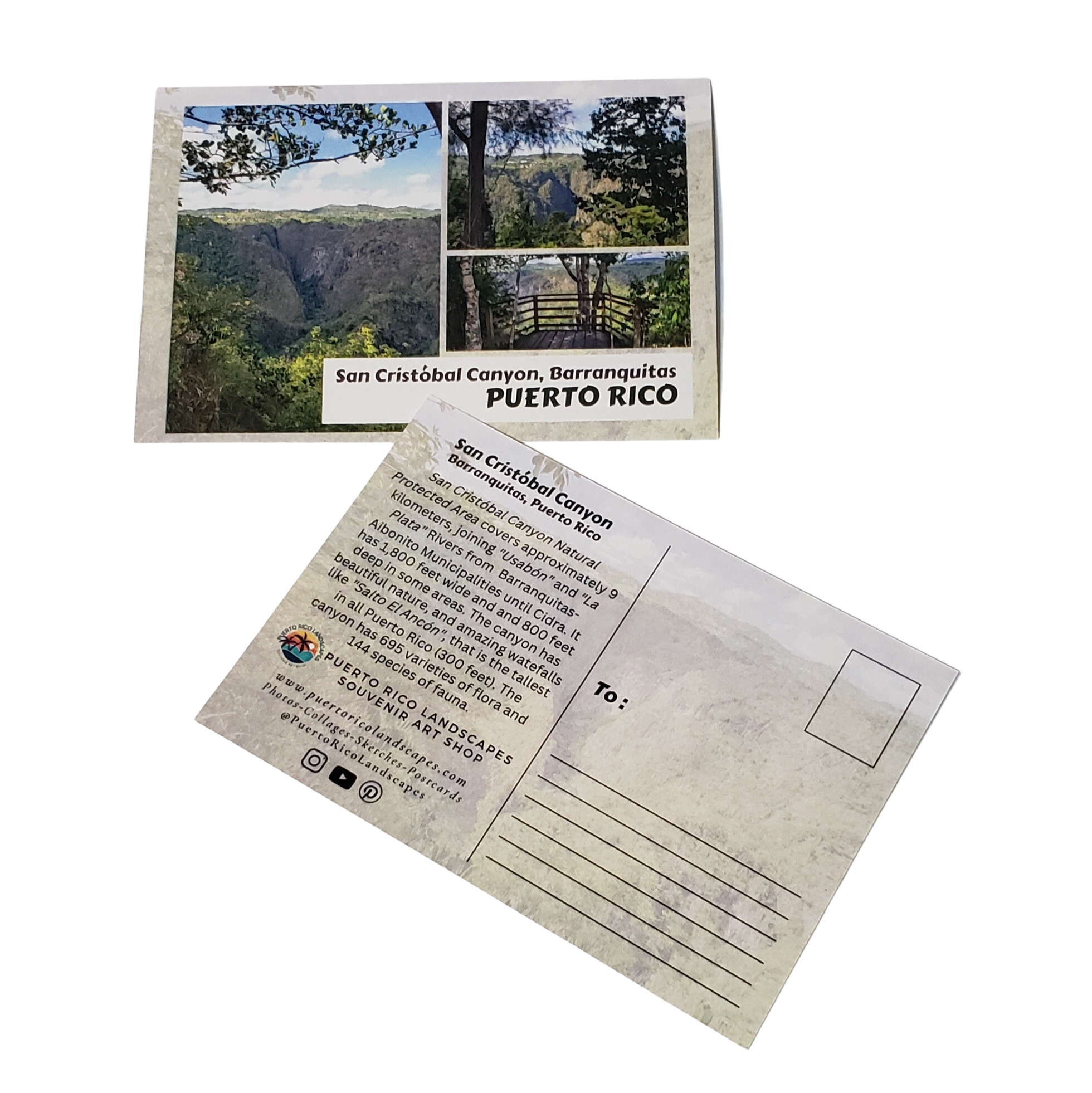 San Cristóbal Canyon Mail Postcard