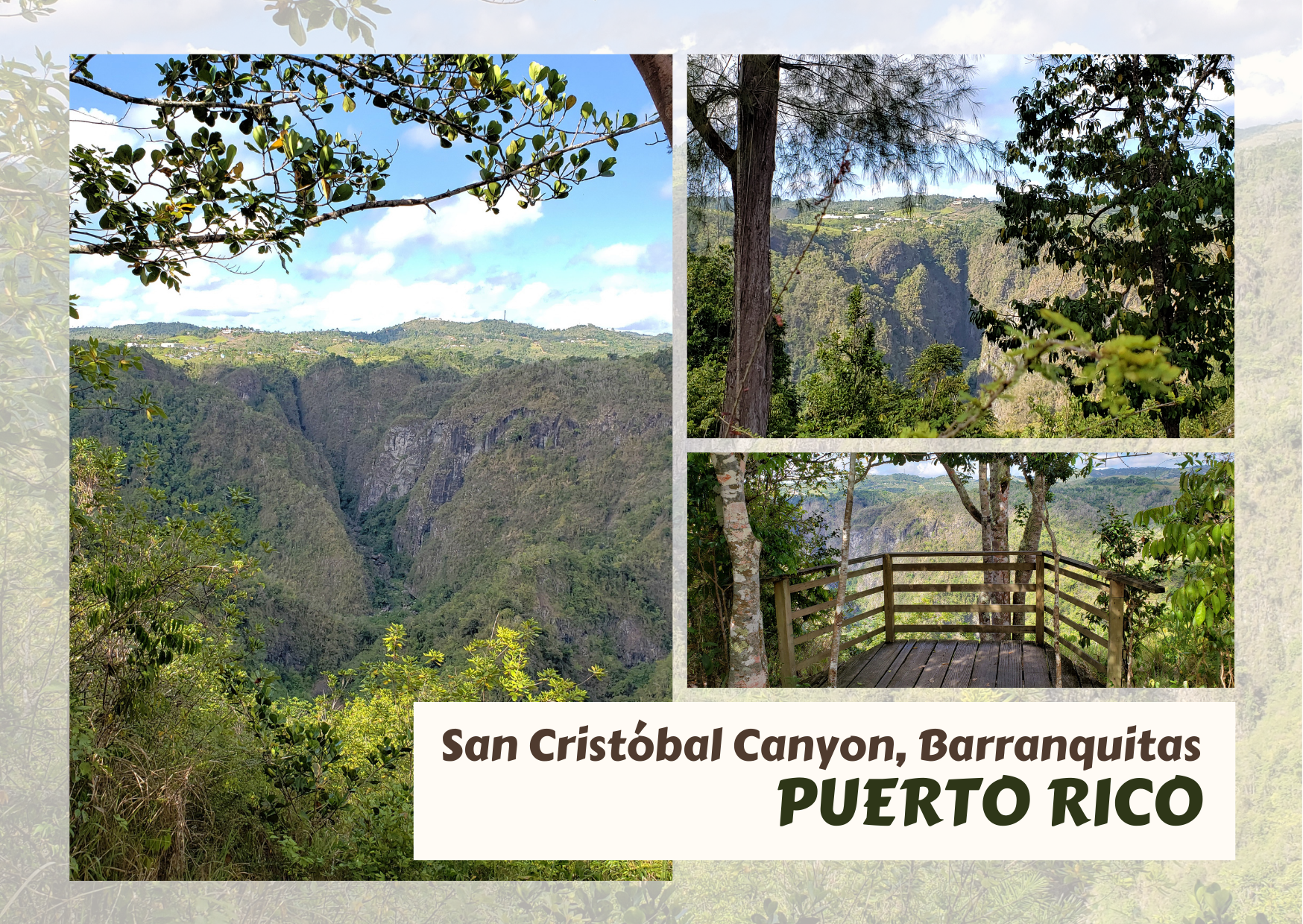 San Cristóbal Canyon Mail Postcard Front