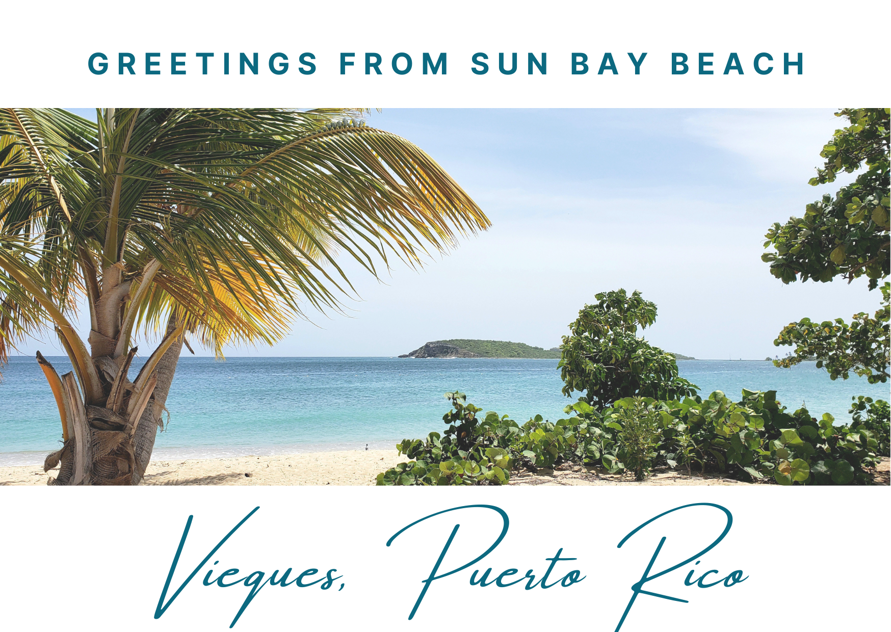 Sun Bay Beach Mail Postcard Front